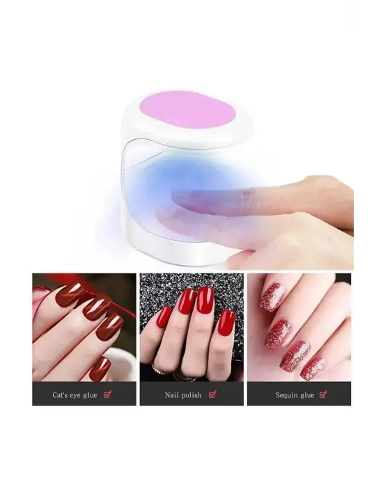 Omarı Tırnaklarınızı Hızlıca Kurutacak Mini UV LED Işık Oje Kurutucu