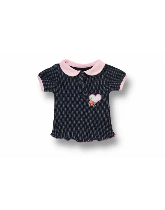 Omarı Uzay Temalı Nakışlı Bandanalı Kız Bebek Sweat Takımı - Siyah