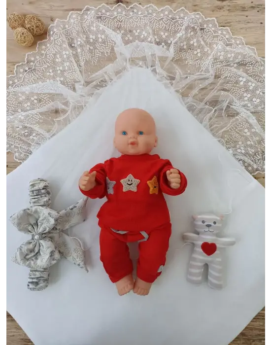 Omarı Yenidoğan Gül Sedefli Taş Fiyonk Kumru Kundak Bebek Battaniyesi