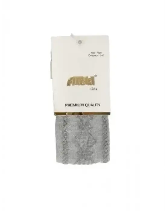 Omarı **Yüksek Bel Kabartma Desenli Kız Çorabı**