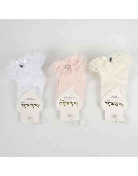 Omarı Yumuşak Pamuklu Bebek Soket Çorap Seti