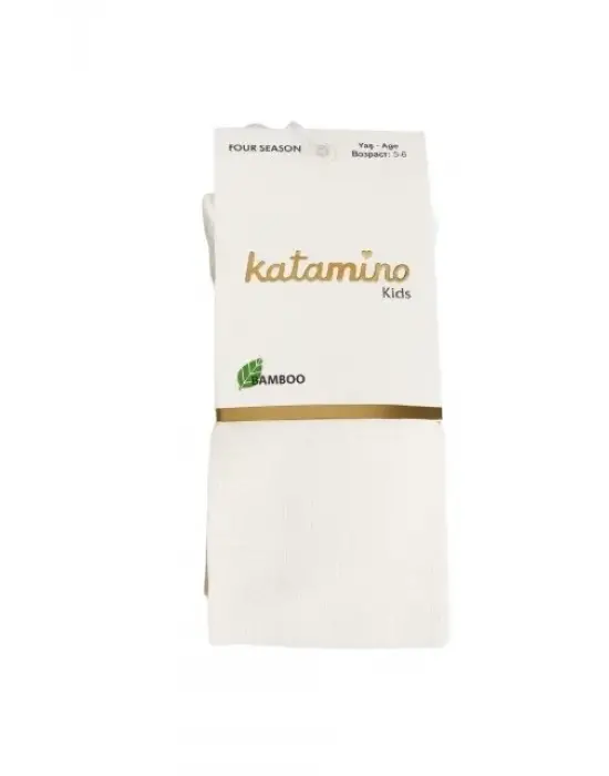 Omarı Yumuşak ve Hafif Bambu Külotlu Çorap - Krem