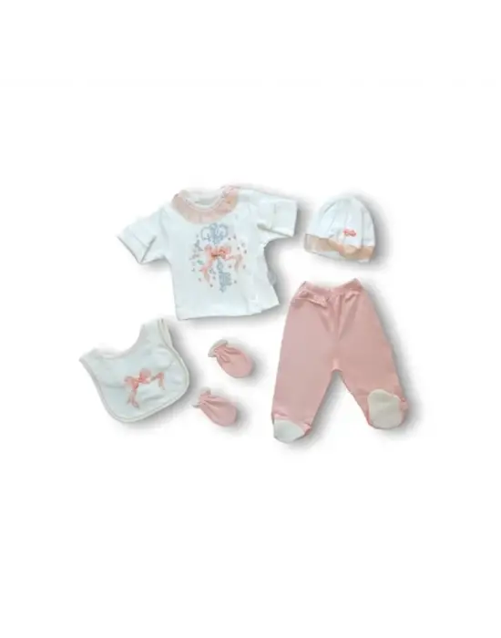 Omarı Zıbın Takımı - Kanaviçe Nakışlı İnce Detaylarla