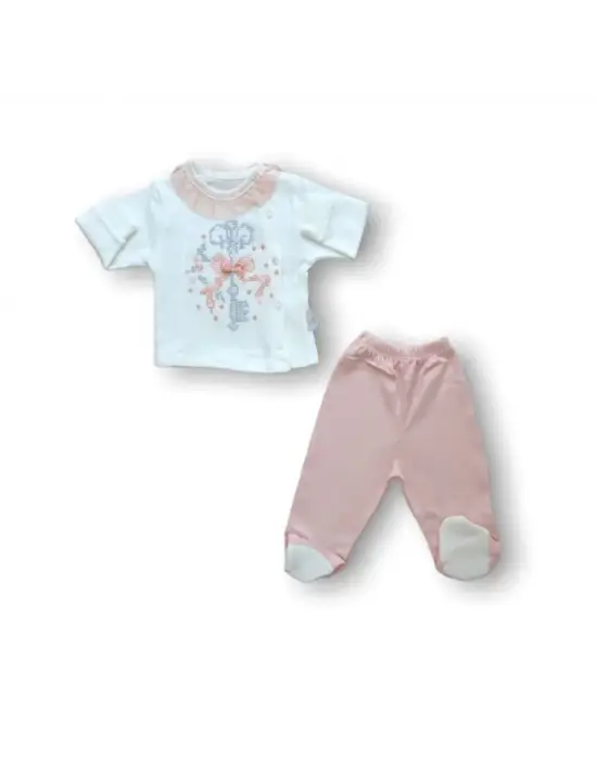 Omarı Zıbın Takımı - Kanaviçe Nakışlı İnce Detaylarla