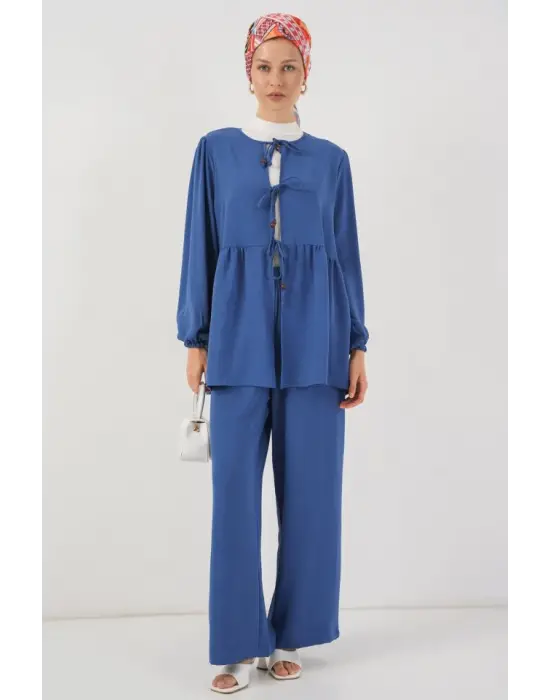 Trend Tunik Pantolon İkili Takım - İndigo