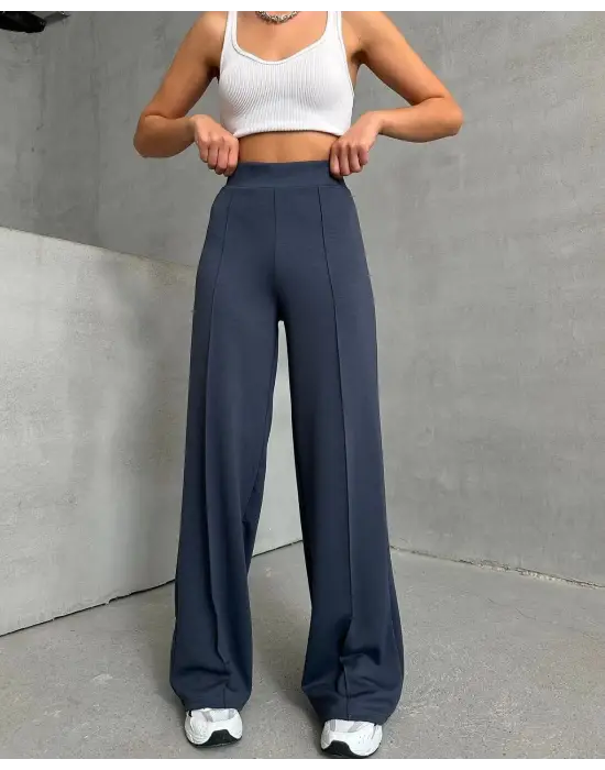 Omarı Modern Füme Çımalı Pantolon