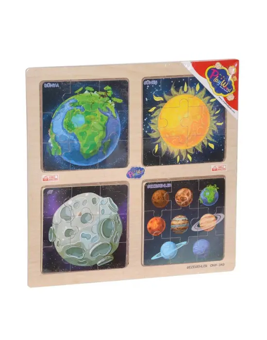 ONY-343/344/345/346 Ahşap Eğitici 4lü Puzzle -Onyıl