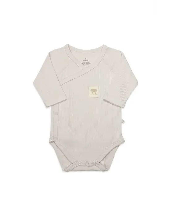 Organic Modal Flying Balloons Kruvaze Uzun Kol Body Bs17121 Bej