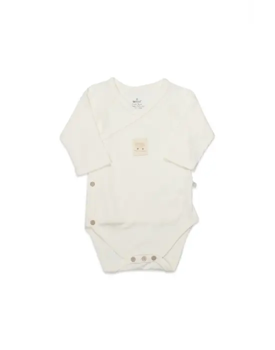 Organic Modal Flying Balloons Kruvaze Uzun Kol Body Bs17121 Ekru