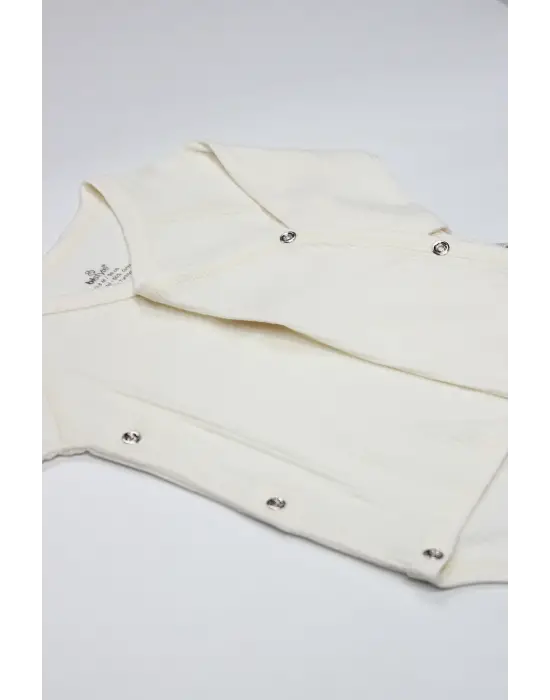 Organic Modal Flying Balloons Kruvaze Uzun Kol Body Bs17121 Ekru