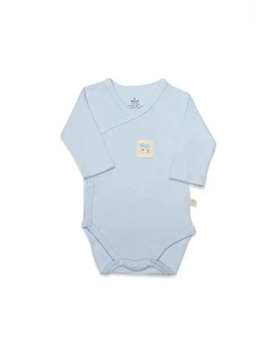 Organic Modal Flying Balloons Kruvaze Uzun Kol Body Bs17121 Mavi