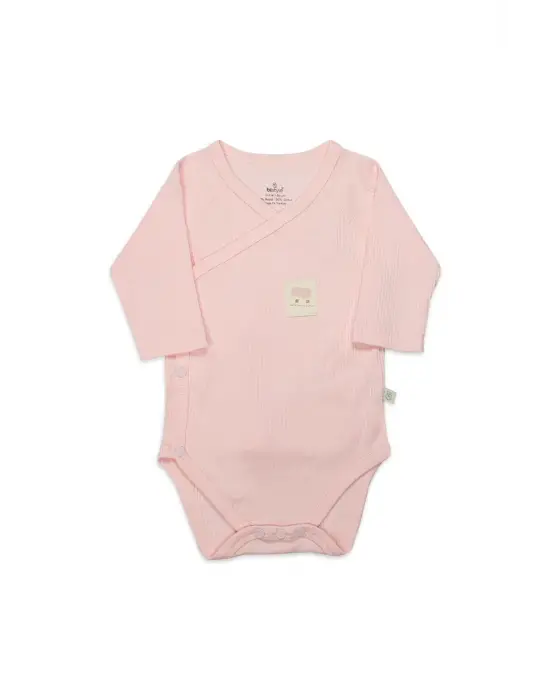 Organic Modal Flying Balloons Kruvaze Uzun Kol Body Bs17121 Pembe