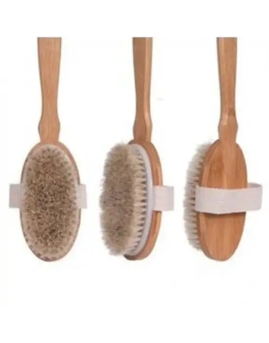 Organik Doğal At Kılı Banyo Fırçası
