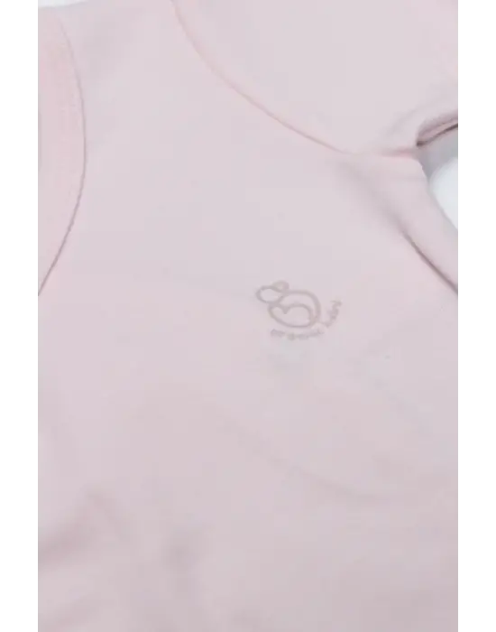 Organik Natural Basic Style Kruvaze Uzun Kol Body Bs17102 Pembe