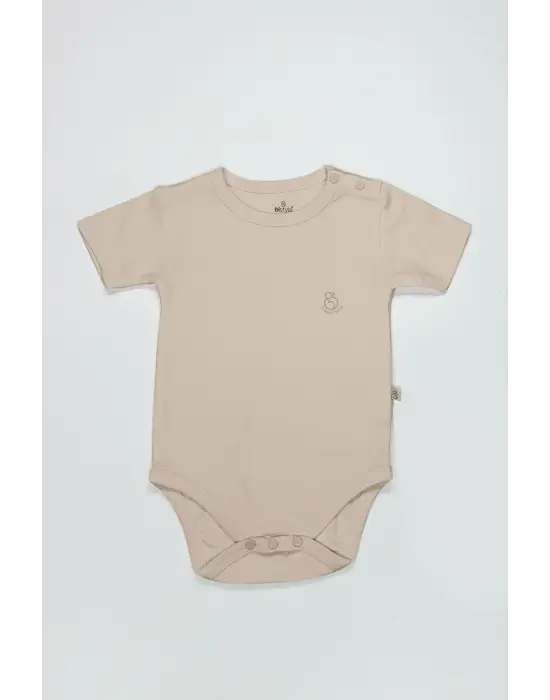 Organik Natural Basic Style Yarım Kol Body Bs17103 Bej