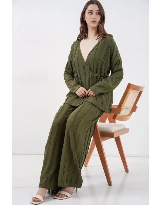 Modern Kimono Pantolon İkili Takım