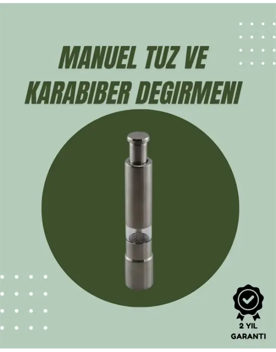 Orta Boy Kararbiber Ve Tuz Öğütücü – Kolay Kullanım, Şık Tasarım