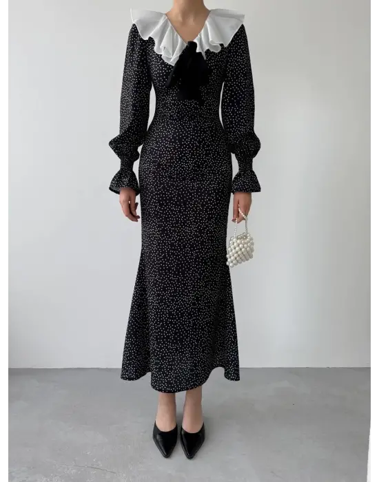 Ospe Fiyonklu Elbise