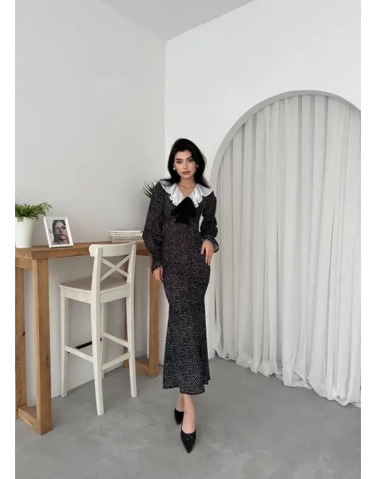 Ospe Fiyonklu Elbise