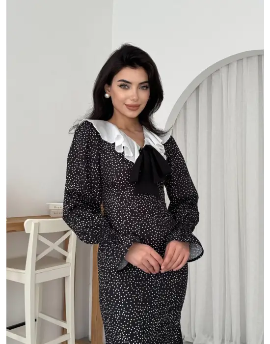 Ospe Fiyonklu Elbise