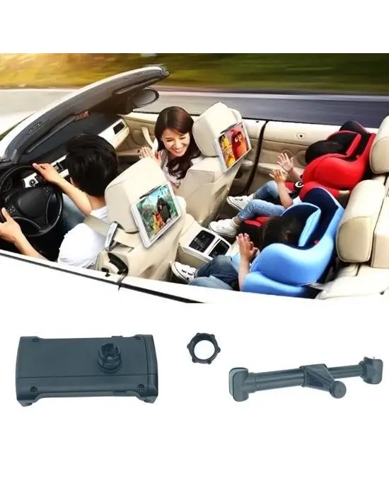 Omarı Ayarlanabilir Derece Dönebilen Oto Koltuk Tablet Tutucu