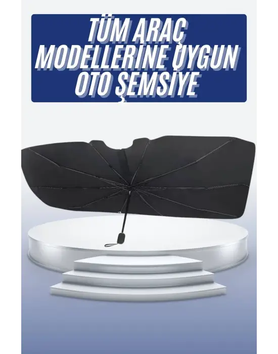 Oto Ön Cam Güneşliği Otomatik Katlanabilir Gölgelik Oto Cam Şemsiye