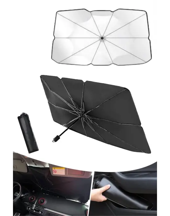 Oto Ön Cam Güneşliği Otomatik Katlanabilir Gölgelik Oto Cam Şemsiye