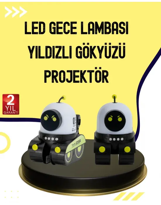 Otomatik Döner Slaytlı Üç Parlaklık Ayarlı Projektör Lamba