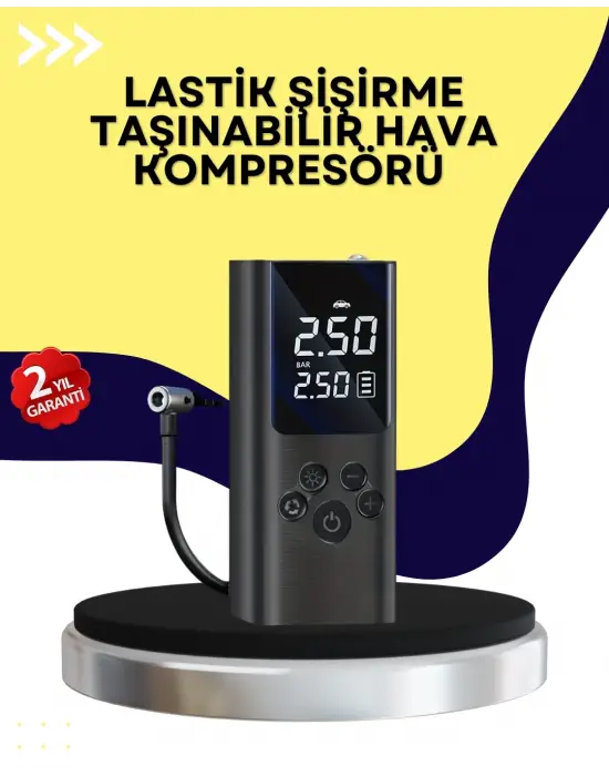 Otomatik Kapanmalı Dijital Lastik Şişirme Pompası