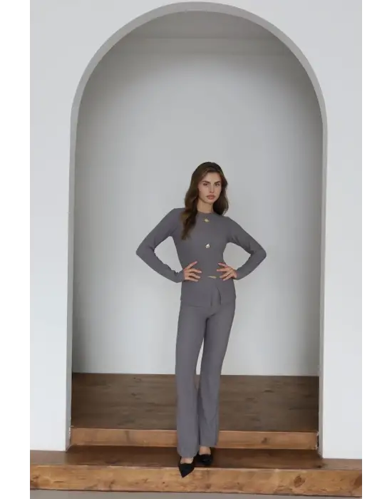 Ottoman alt üst takım gri pt510442