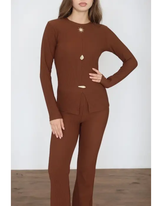 Ottoman alt üst takım kahve pt510442