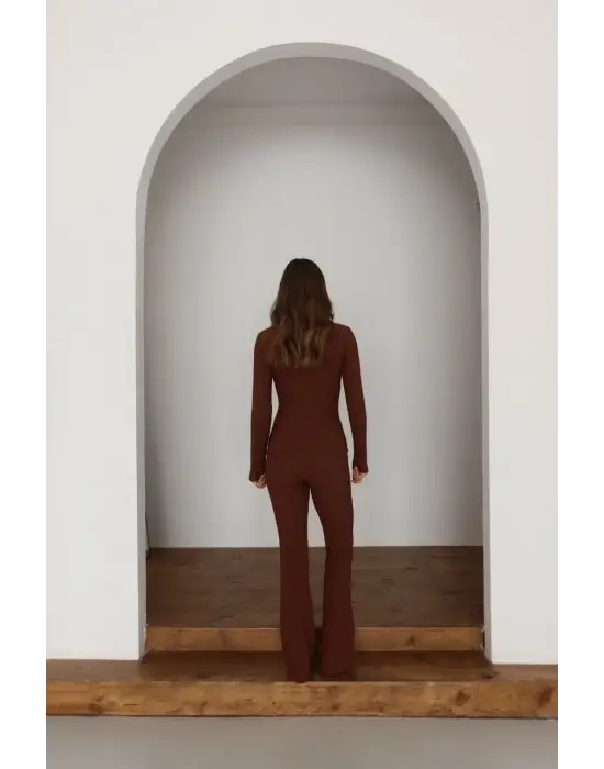 Ottoman alt üst takım kahve pt510442