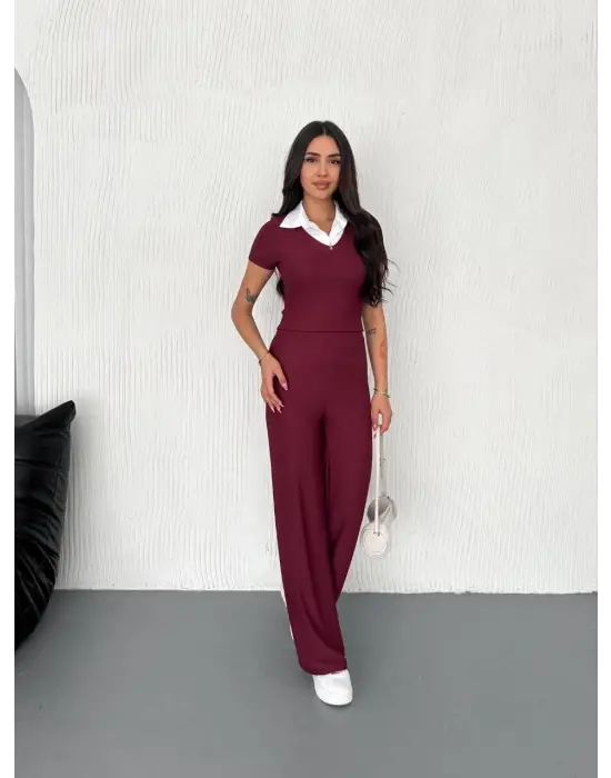 Premium Beyaz Yaka Takım Owl Ottoman Kumaş