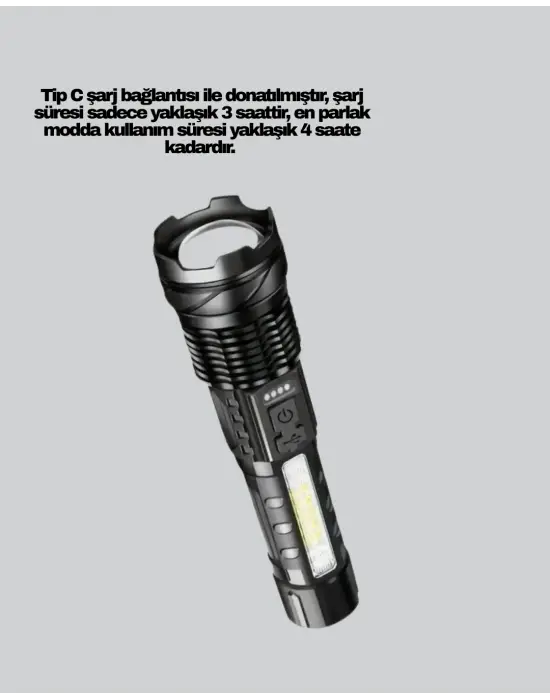 Outdoor Ve Acil Durum İçin Güçlü Led El Feneri