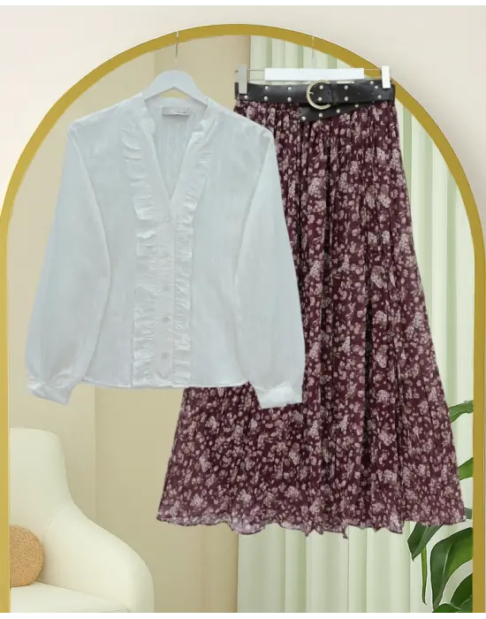 Göz Alıcı Oval Kesim Cupra Gömlek