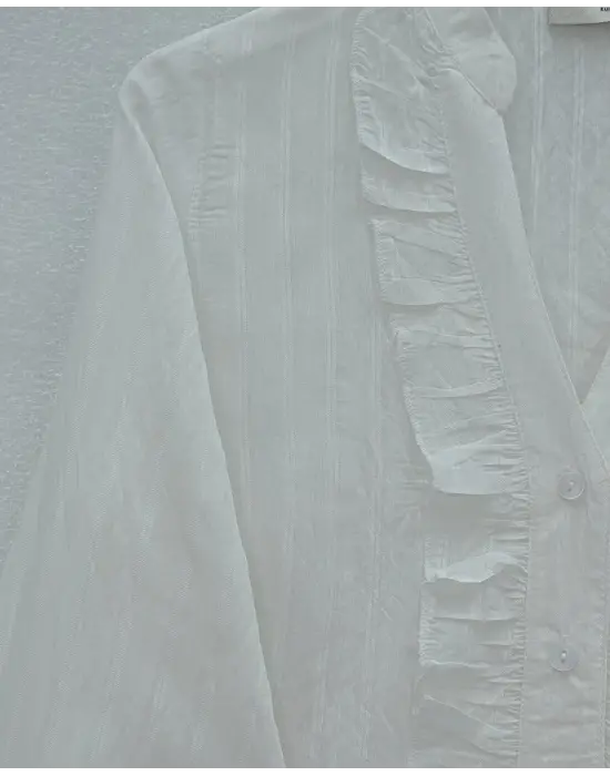 Göz Alıcı Oval Kesim Cupra Gömlek