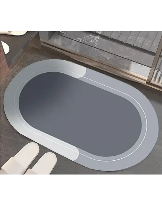 Oval Süper Emıcı Banyo Paspası