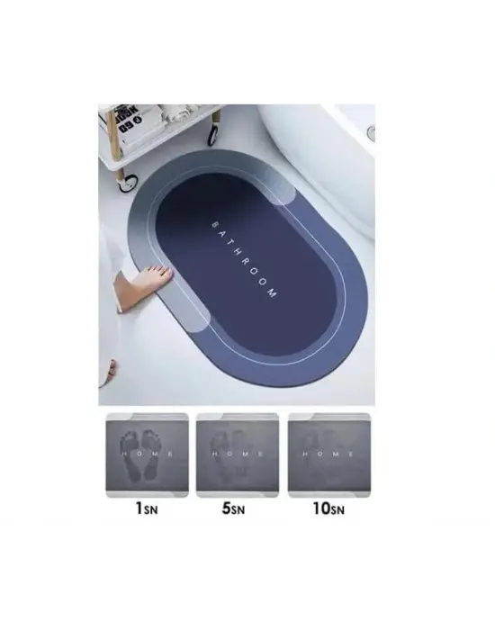 Oval Süper Emıcı Banyo Paspası