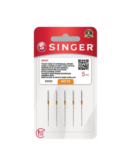 Omarı Hızlı Dikiş İçin 12 Numara Overlok İğneleri Seti