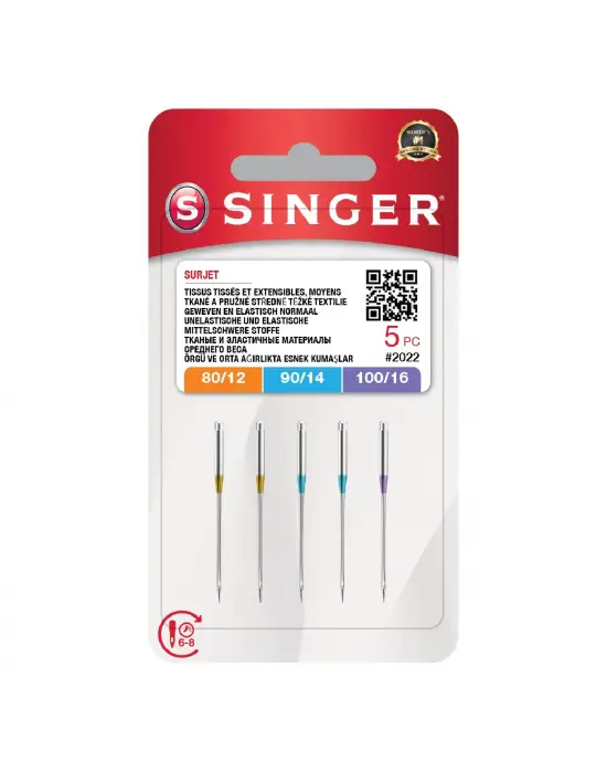 Omarı Çeşitli Boyutlarda Overlok İğneleri Seti