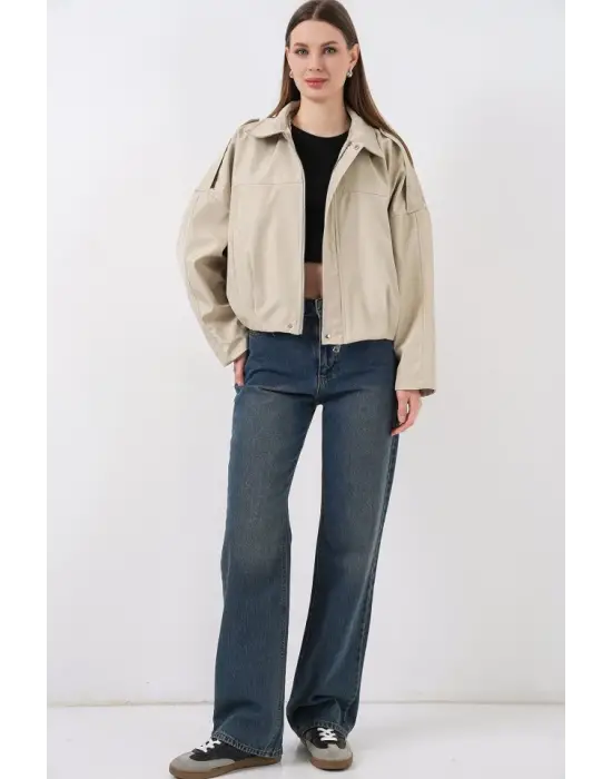 Modern Oversize Kısa Ceket