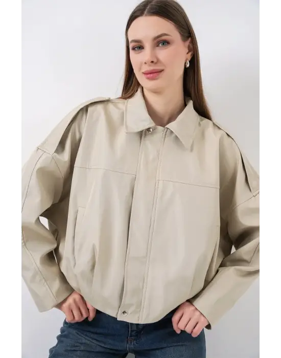 Modern Oversize Kısa Ceket