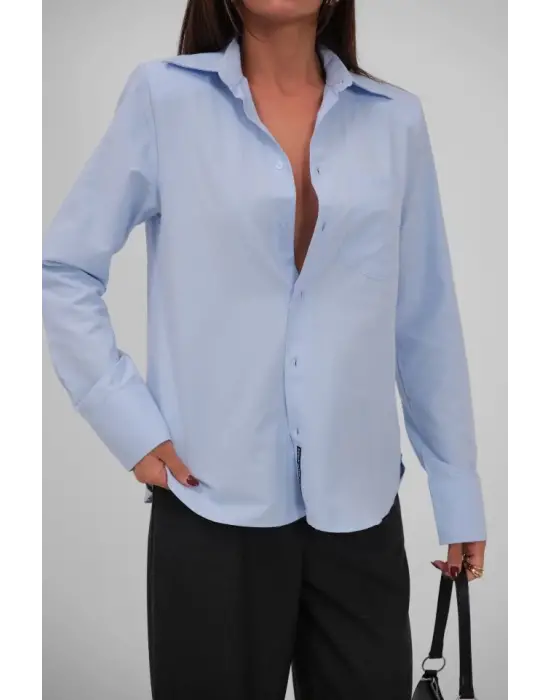 Omarı Modern Kesim Oversize Gömlek