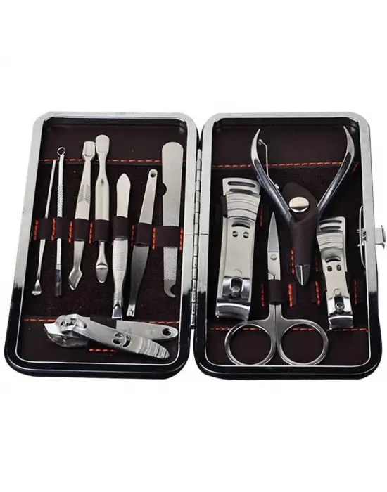 Omarı Etkileyici Profesyonel Manikür Pedikür Seti (12 Parça)