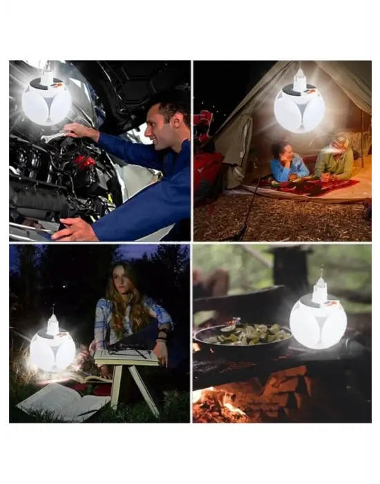 P-038 Solar Güneş Enerji Ve Usb Sarjli 5 Kanatlı