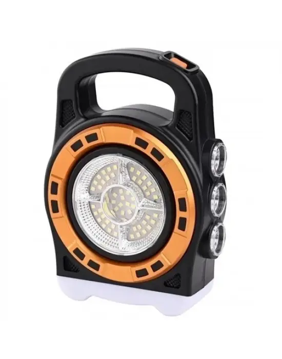 P-6678c Dış Mekan Solar Şarj Işığı Çok Fonksiyonlu Projektör Hazine Güçlü Işık El Feneri