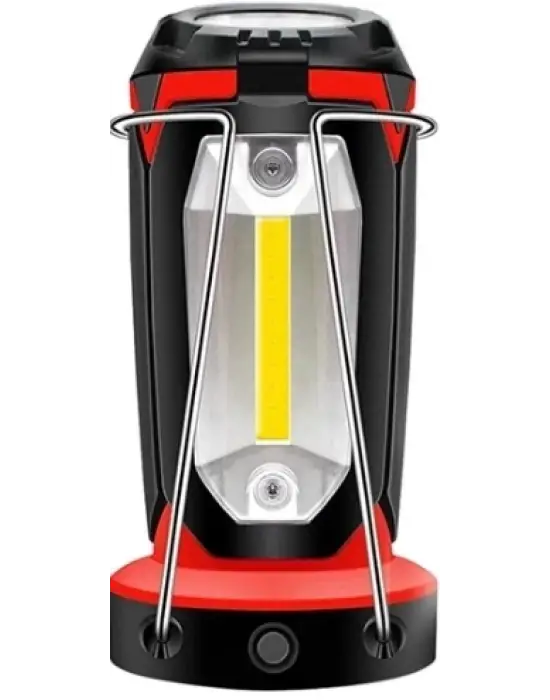 P-8801 Şarjlı Katlanabilir 3xcob Led+ 3w Led Çok Fonksiyonlu Kamp Feneri