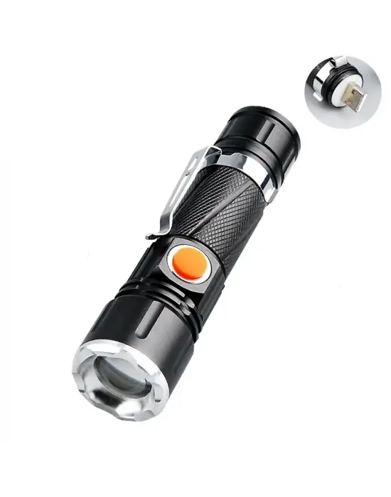 P50 Led Şarjlı Mıknatıslı Usb El Feneri  Wt-622