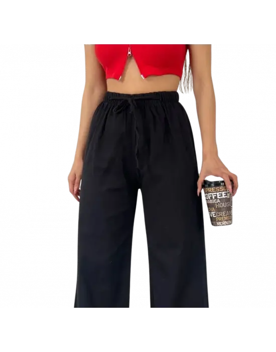 Modern Palazzo Pantolon Paçası Püsküllü