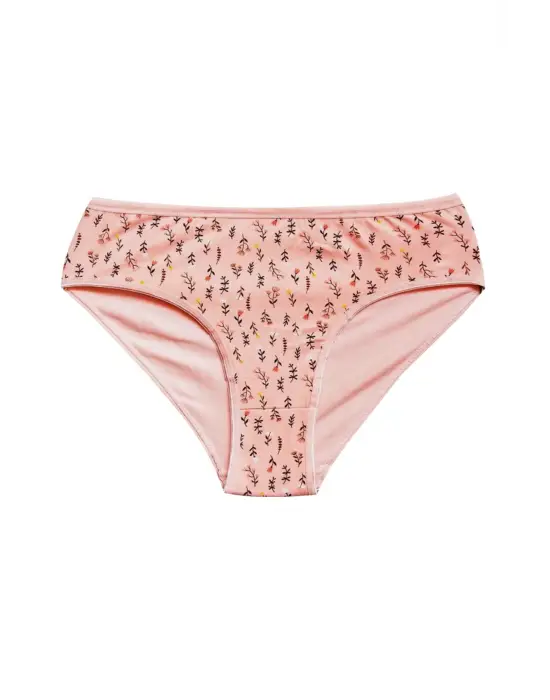 Pamuklu Geniş Kenarlı Likralı Desenli   Kadın Külot Desen 9